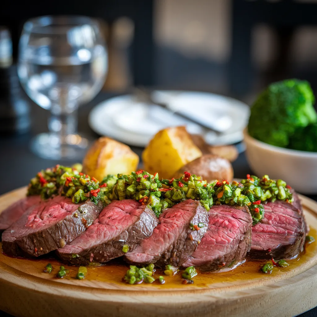 A-beautifully-plated-beef-heart-dish-with-roasted-vegetables-fresh-herbs-and-a-drizzle-of-chimichurri-sauce