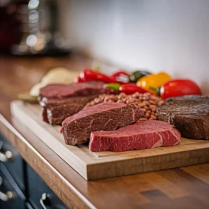 -cast-iron-skillet-with-steak-cubes-searing-to-a-golden-brown-alongside-bowls-of-chili-spices-and-chopped-vegetables