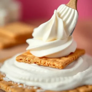 A-close-up-of-Jet-Puffed-Marshmallow-Creme-being-spread-onto-a-graham-cracker-or-swirled-into-a-dessert-topping