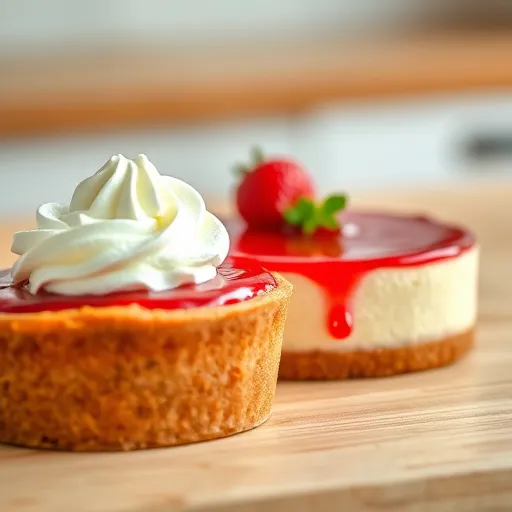 A-cream-pie-topped-with-whipped-cream-next-to-a-cheesecake-topped-with-strawberry-sauce-recipesfair.com_