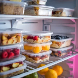 A-refrigerator-stocked-with-pre-portioned-containers-of-breakfast-bowl-components-like-quinoa-roasted-potatoes-eggs-and-fresh-fruit.