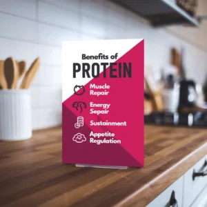 A-vibrant-graphic-showcasing-the-benefits-of-protein-including-muscle-repair-energy-sustainment-and-appetite-regulation