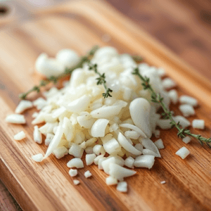 A-vibrant-image-of-Chicken-Tetrazzini-in-a-creamy-sauce-served-on-a-plate