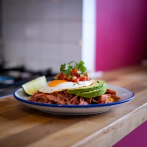 A-vibrant-plate-of-breakfast-carnitas-served-with-eggs-avocado-pickled-onions-and-a-side-of-warm-tortillas-accompanied-by-a-small-bowl-of-salsa