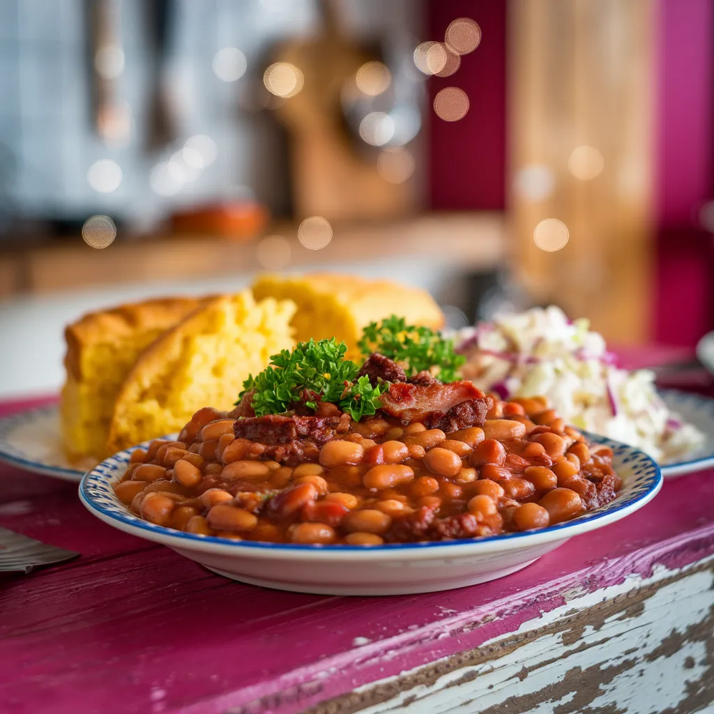 Image-of-a-dish-of-baked-beans-with-ground-beef-and-bacon