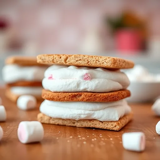 Smores-with-marshmallow-fluff-and-classic-marshmallows